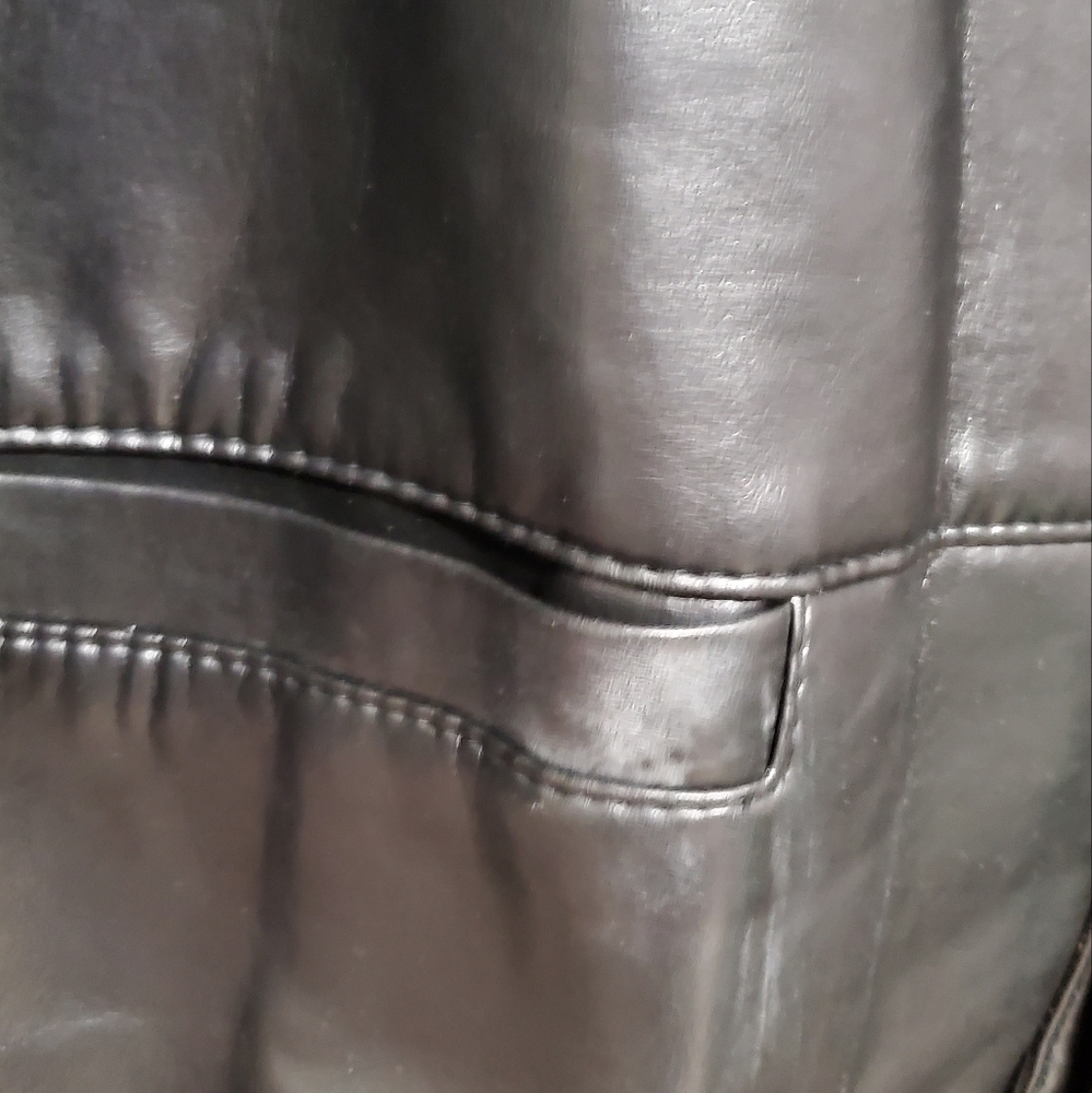 Italian Textile Leather Jacket - Picture 3 of 10
